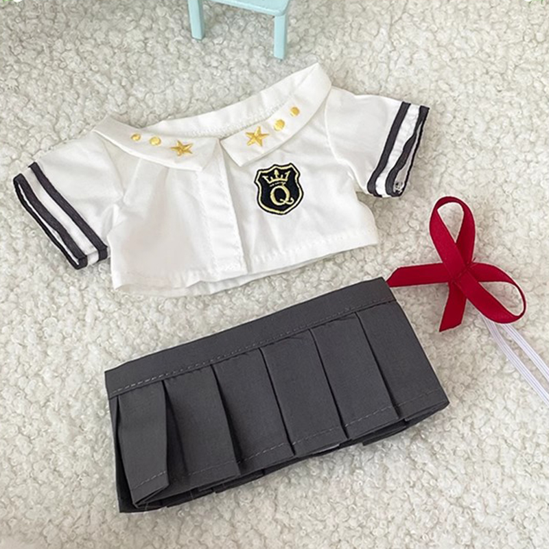FuFu 20cm Cotton Doll High School Style Suit Dress with Bowknot - Image 2